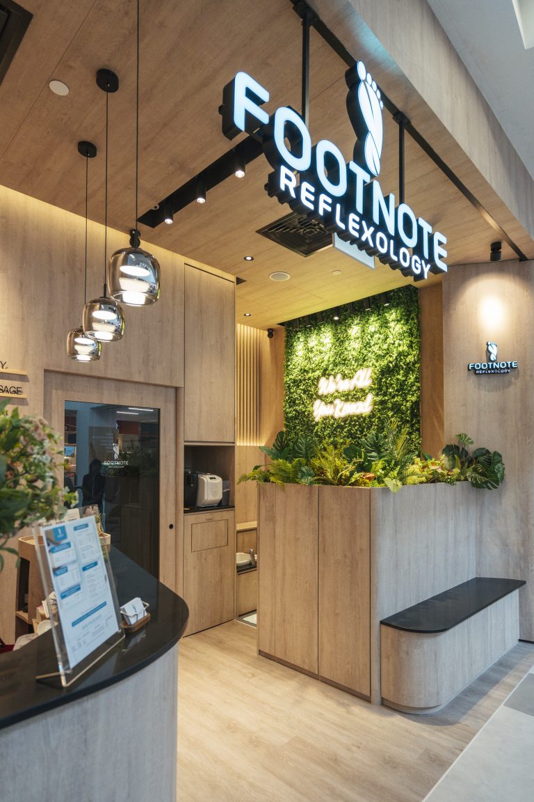 FootNote Reflexology storefront at PLQ Mall, Paya Lebar